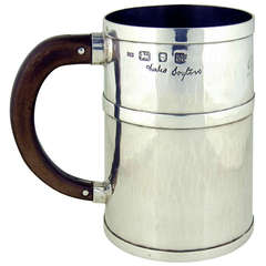 Antique Silver Art Deco Mug