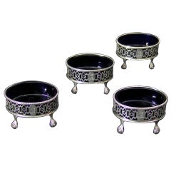 Antique Silver Salt Cellars