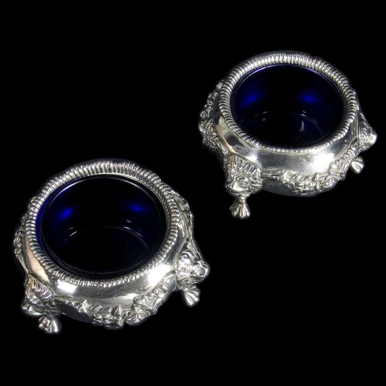 Antique English Silver Salt Cellars For Sale at 1stDibs