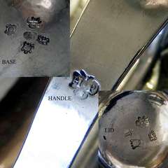 Antique English Sterling Silver Lidded Tankard by Humphrey Payne London, 1749