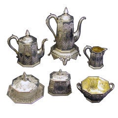 English Silver Teaset 