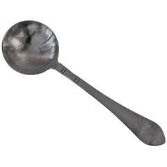 Vintage Georg Jensen Sterling Silver Antik Pattern Soup Spoon