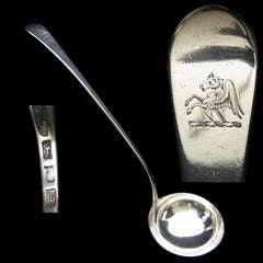English Silver Soup Ladle
