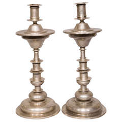 Peru Silver Candlesticks ca.1800