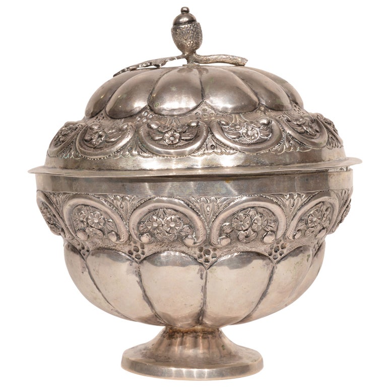 Covered Compote from early 19th Century For Sale