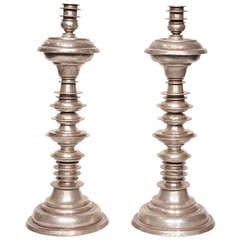 Bolivian Silver Candlesticks