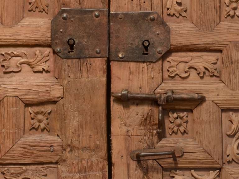 Pair of Mexican Doors In Good Condition In Santa Fe, NM