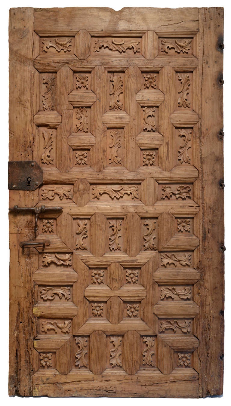 Spanish Colonial Pair of Mexican Doors