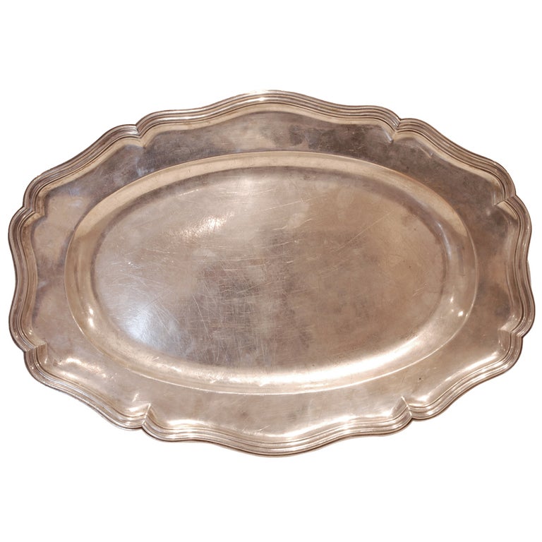 Spanish Colonial Silver Platter For Sale at 1stDibs