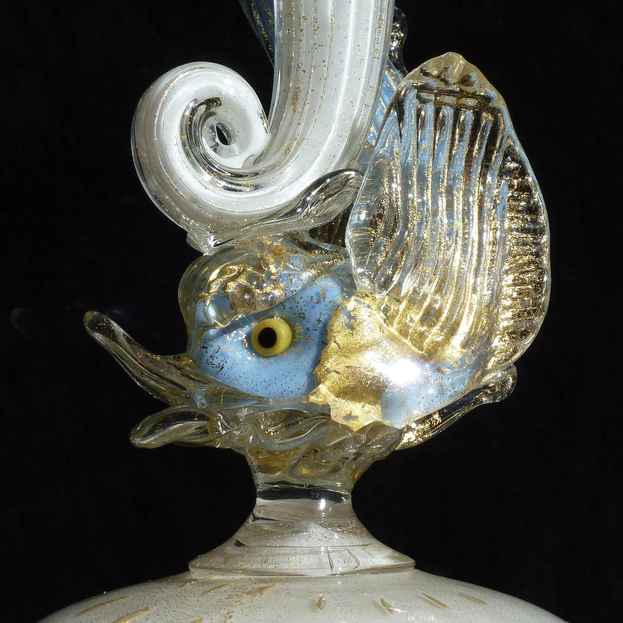 murano fish vase