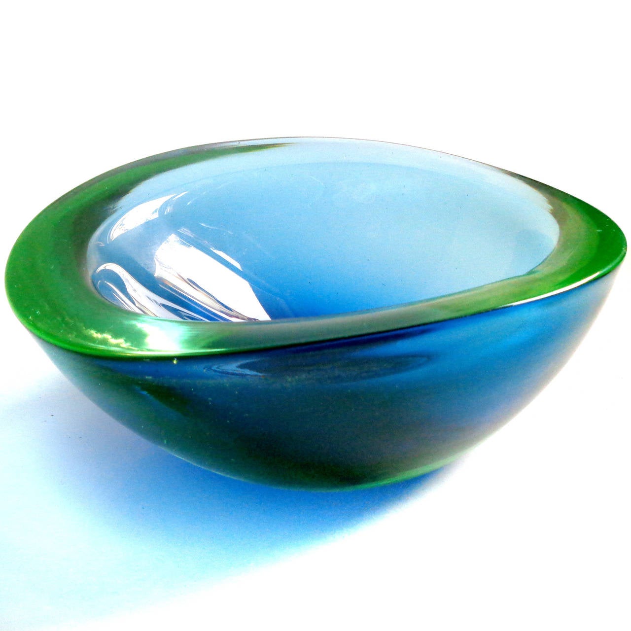 green glass decorative bowl
