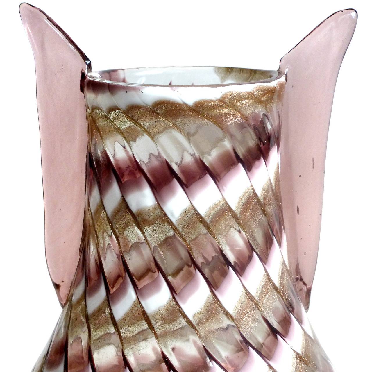 Barovier Seguso Ferro Murano Patchwork Mosaic Italian Art Glass Flower Vase In Excellent Condition In Kissimmee, FL