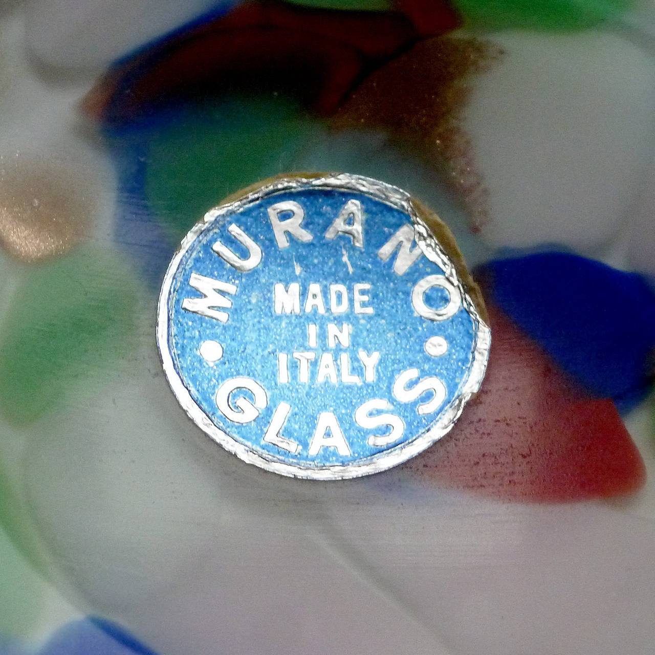 20th Century Fratelli Toso Murano Rainbow Color Swirls Italian Art Glass Flower Vases