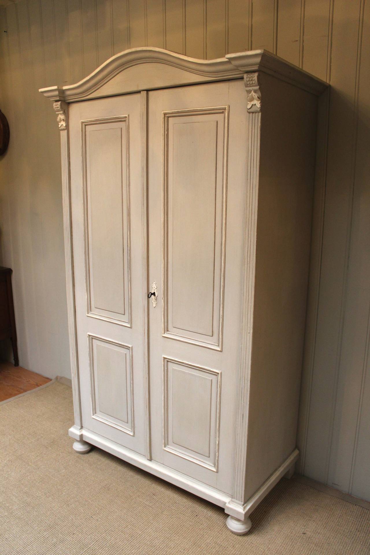 Late 19th Century Two Door Painted Wardrobe 1