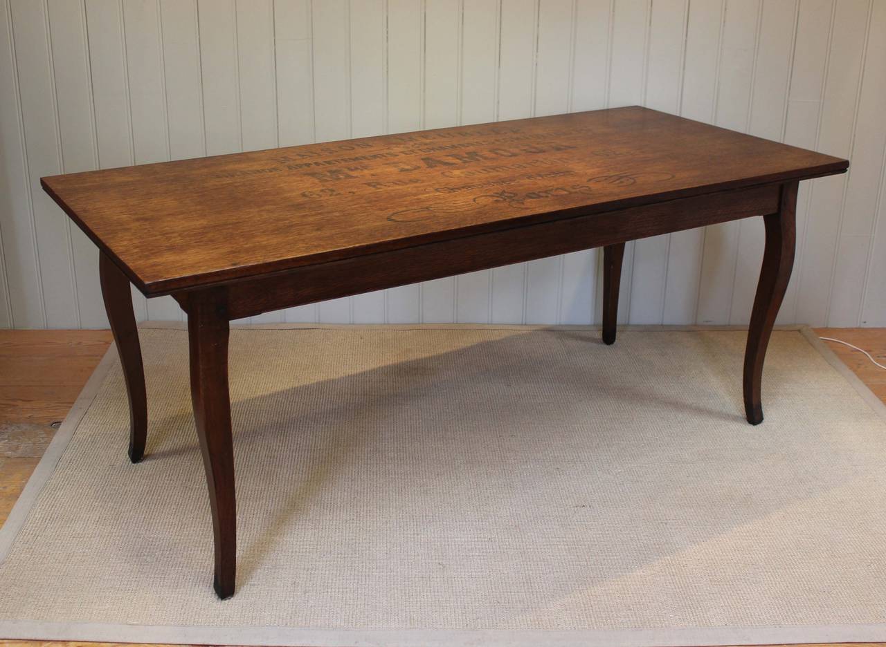 Solid Oak French Table 1