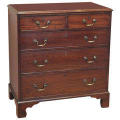 Original Georgian Mahogany Chest Of Drawers