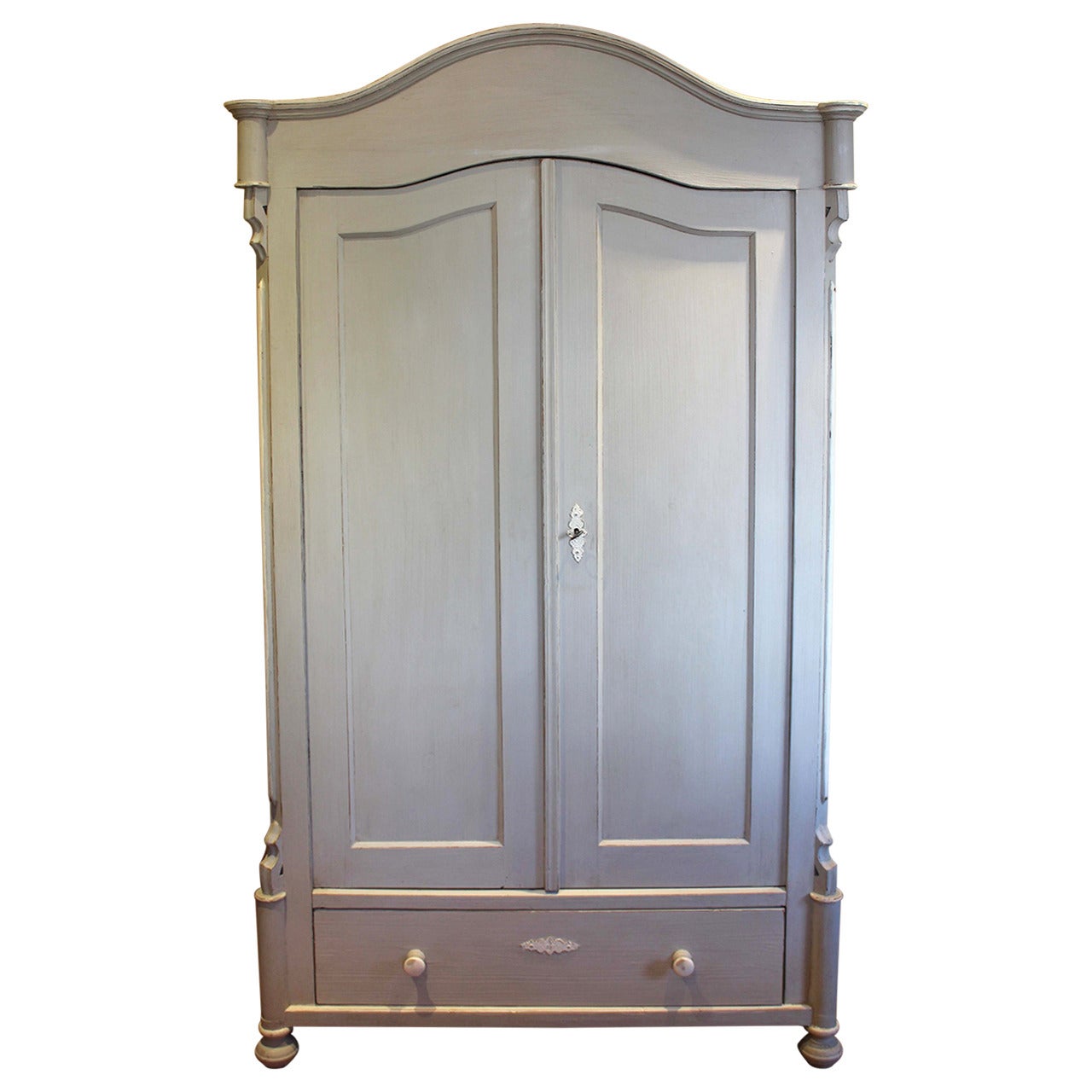 Late 19th Century Continerntal Painted Wardrobe