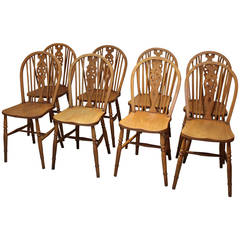 Set Of Six Wheelback Chairs
