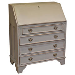 Antique 1920s Four Drawer Painted Bureau