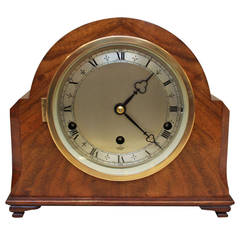 Retro Walnut Westminster Chime Mantel Clock