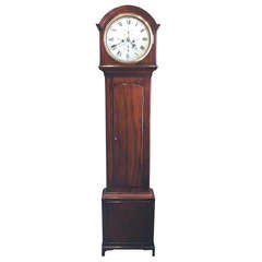 Antique Scottish Regency Mahogany Longcase Clock