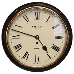 Victorian Mahogany Dial Clock