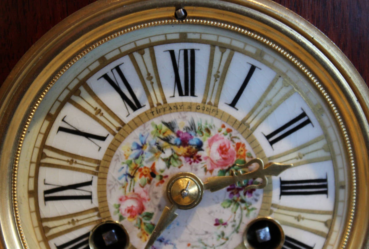 Tiffany & Co. Mahogany Mantel Clock 2
