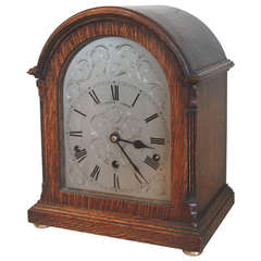 Oak Westminster Chime Bracket Clock