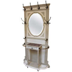 French Painted Hall Stand