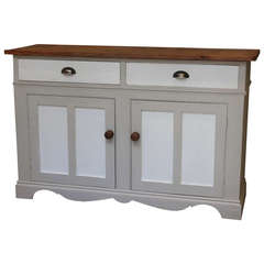 Antique Victorian Painted Pine Sideboard