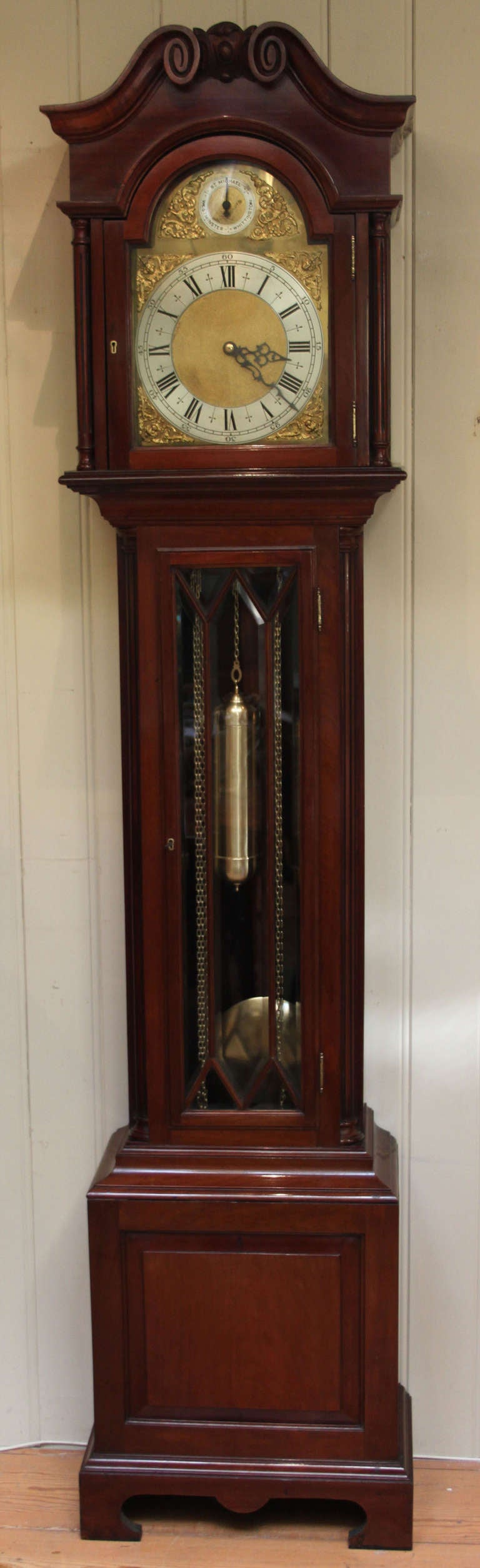 Edwardian Triple Chime Longcase Clock
