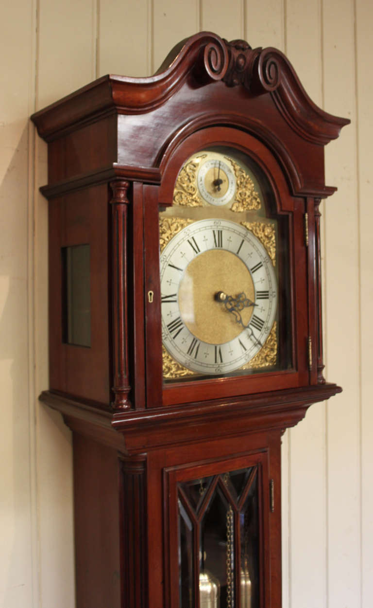 Edwardian Triple Chime Longcase Clock 1