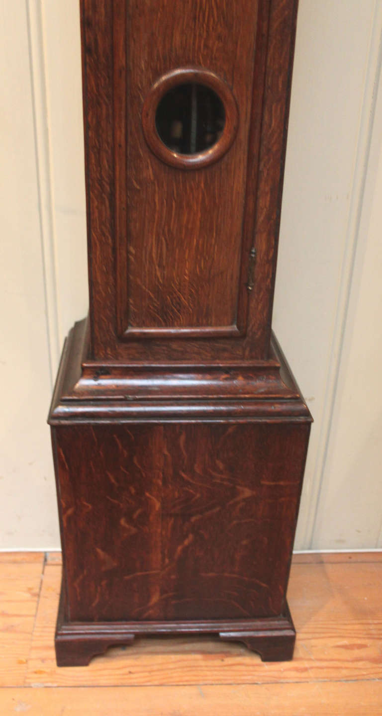 Slender Oak Grandmother Clock