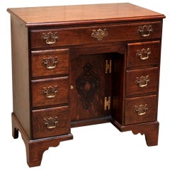 Solid Oak Kneehole Desk
