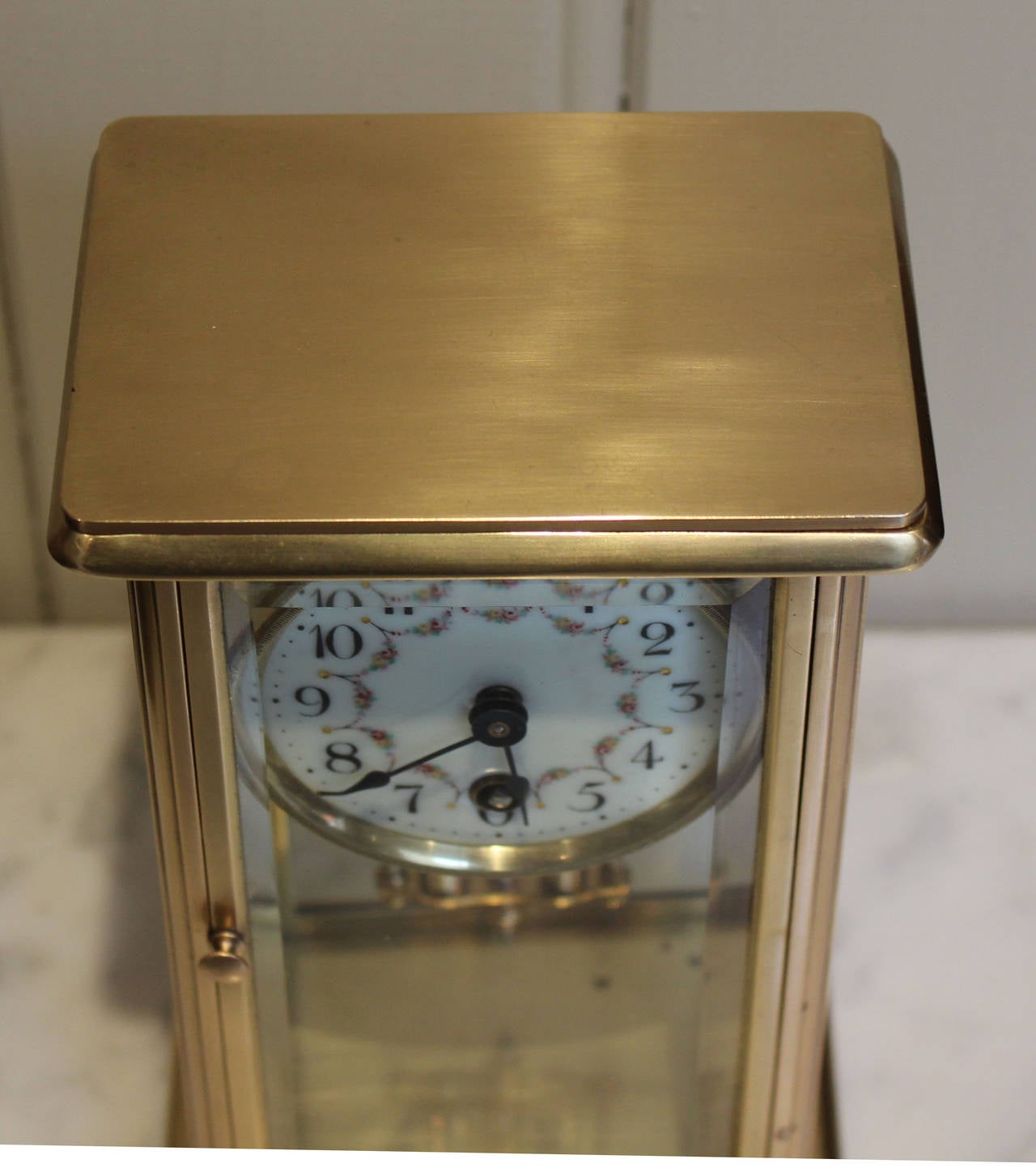 German Small Timepiece Four Glass Clock