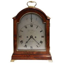 Fine George III Mahogany Bracket Clock