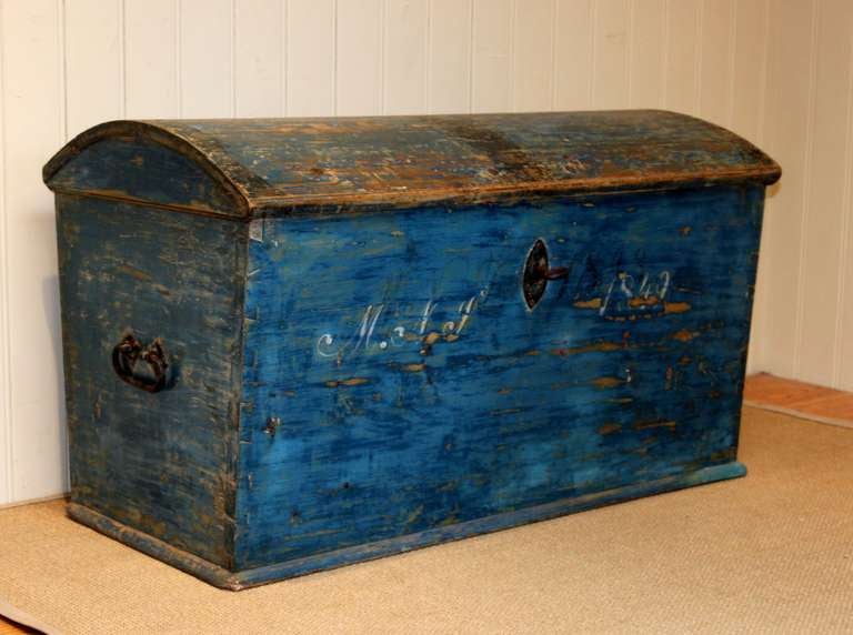 Swedish Dome Top Marriage Chest