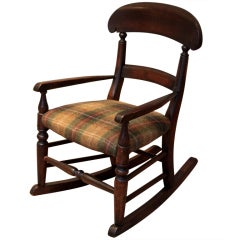 Antique Mid 19th Century Childs Rocking Chair 