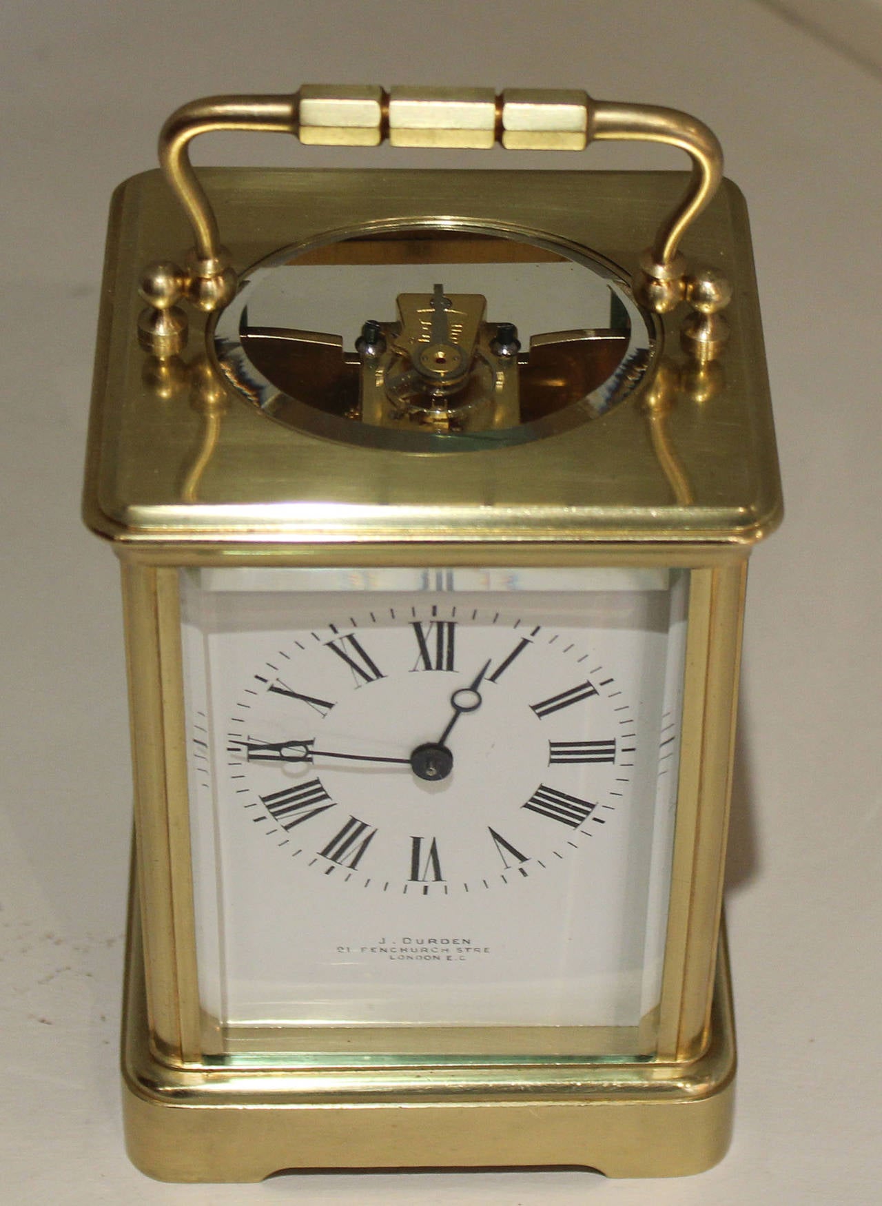 19th Century Large Timepiece Carriage Clock