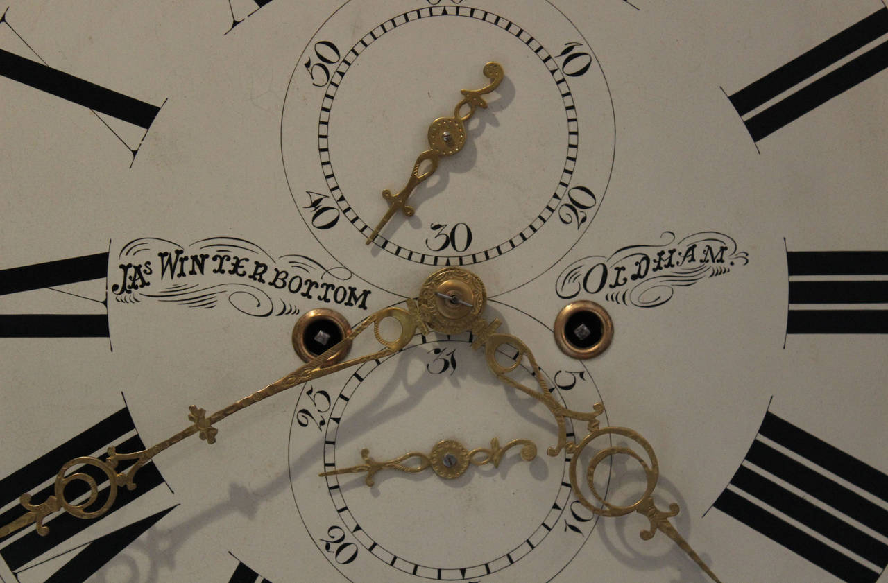 Vast Moon Roller Mahogany Longcase Clock 1