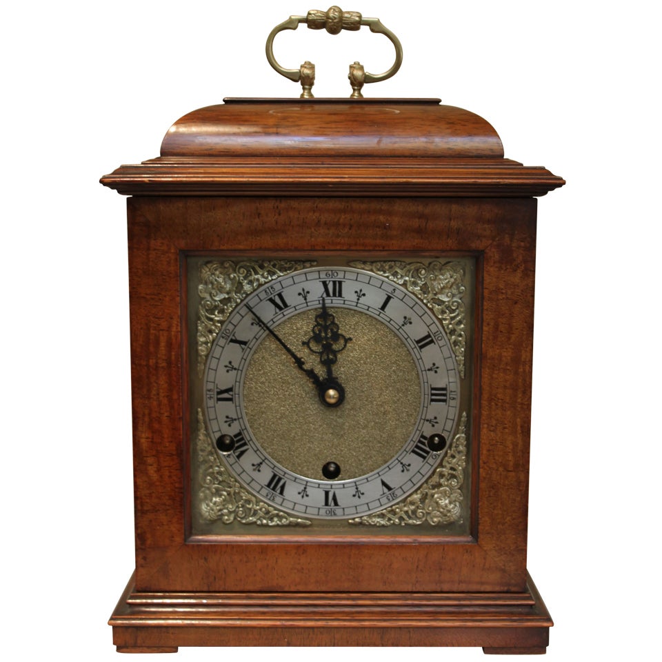 Westminster Chime Walnut Bracket Clock