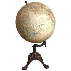 Early 20th Century French Terrestrial Globe