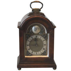 Antique Miniature Walnut Bracket Clock