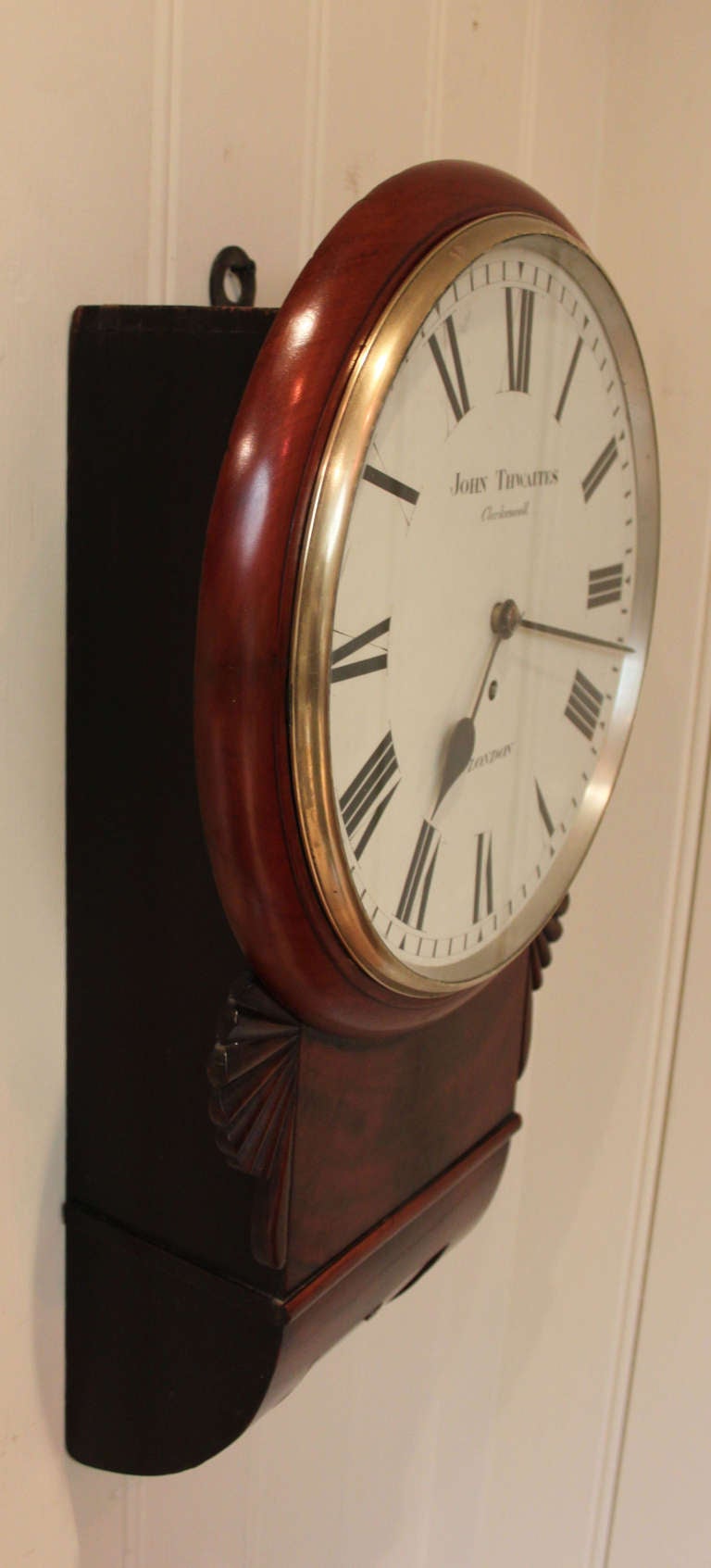 Regency Mahogany Drop Dial Wall Clock 2