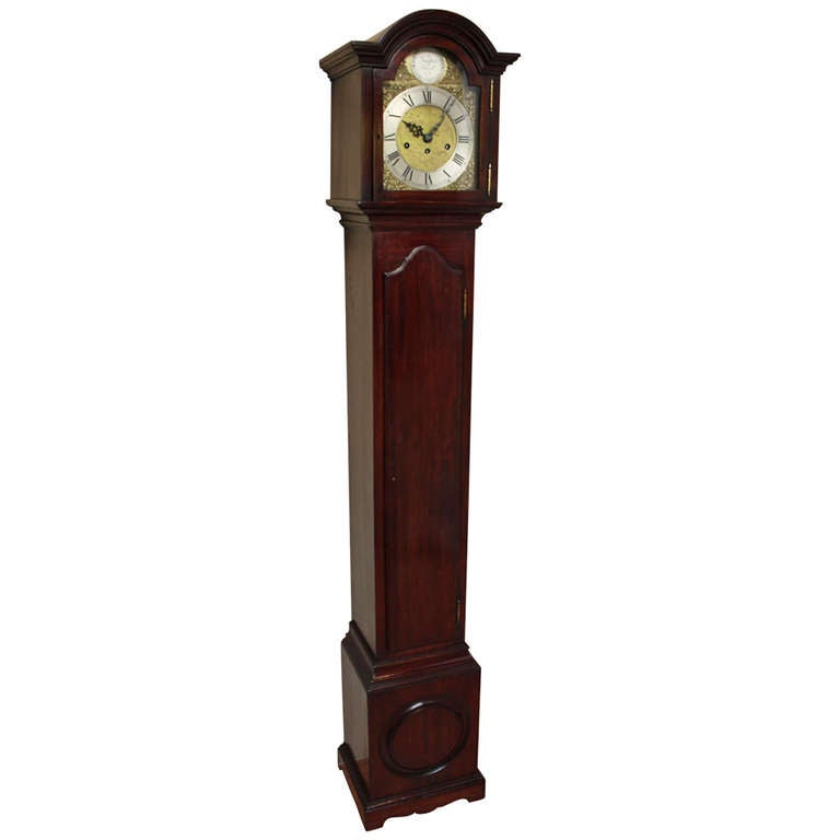 Mahogany Westminster Chime Grandmother Clock at 1stDibs