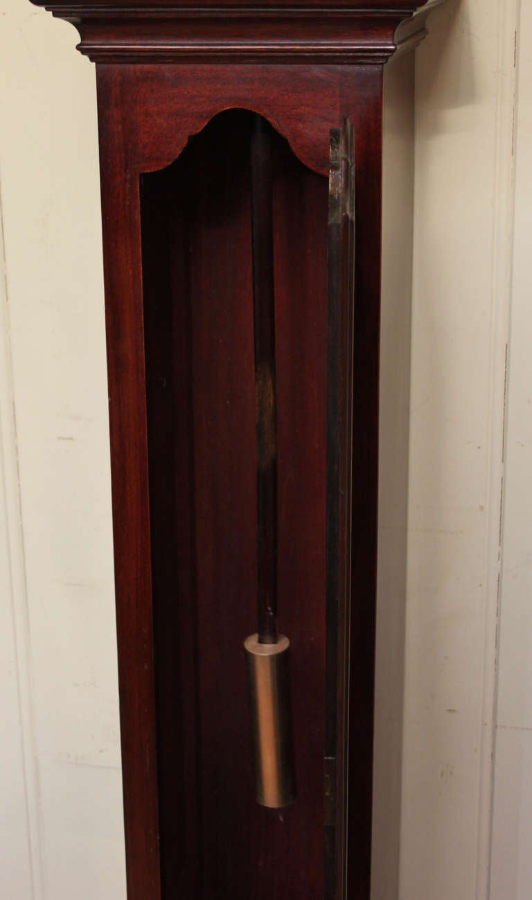 Mahogany Westminster Chime Grandmother Clock 1