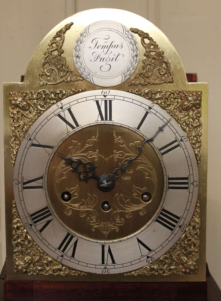 Mahogany Westminster Chime Grandmother Clock 3
