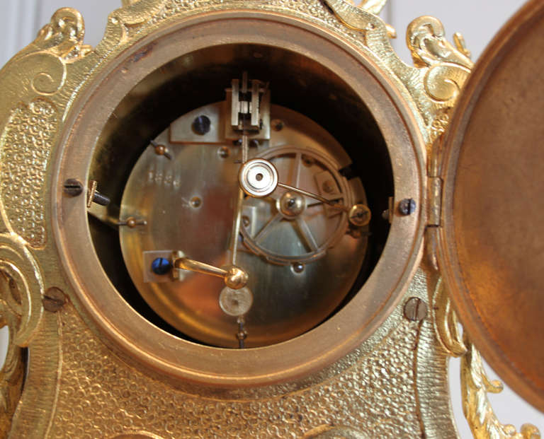 French Gilt Brass Mantel Clock 2