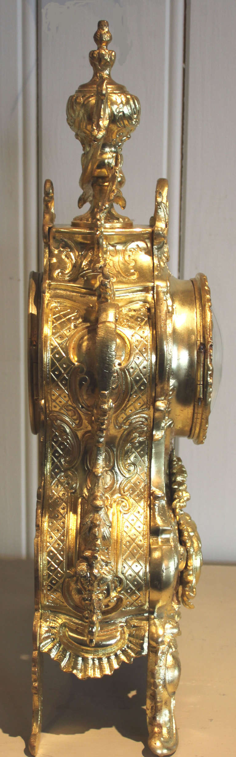French Gilt Brass Mantel Clock 3
