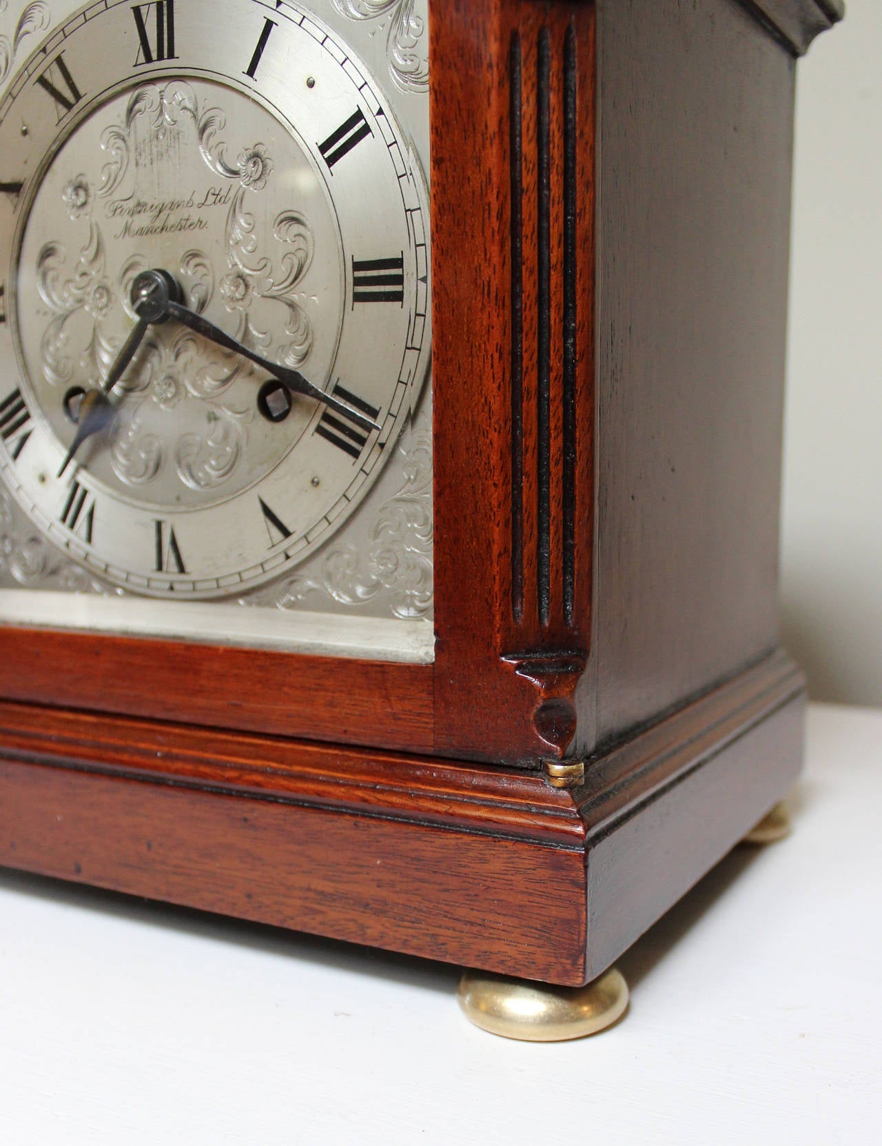 George V Mahogany English Bracket Clock 1